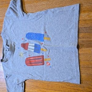 Gildan Kids 4T‎ Gray Tractor Supply Popsicle Short Sleeve Crew Neck Cotton Shirt